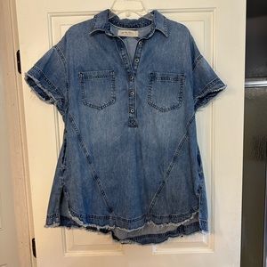 Free People Denim Tunic size XS